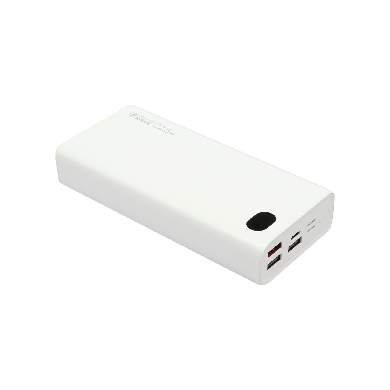 پاوربانک (PD و فست شارژ) Hiska 22.5W 20000mAh مدل QI-216PD - سفید