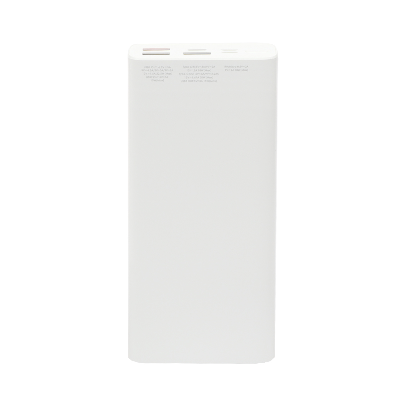 پاوربانک (PD و فست شارژ) Hiska 22.5W 20000mAh مدل QI-216PD - سفید